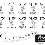 Printer Friendly Asl Numbers Chart   Free Printable From Icansign | Baby Sign Language Flash Cards Printable