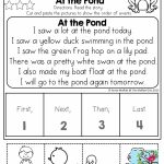 Read And Sequence! Read The Simple Story, Cut And Paste The Picture | Printable Sequencing Cards For First Grade
