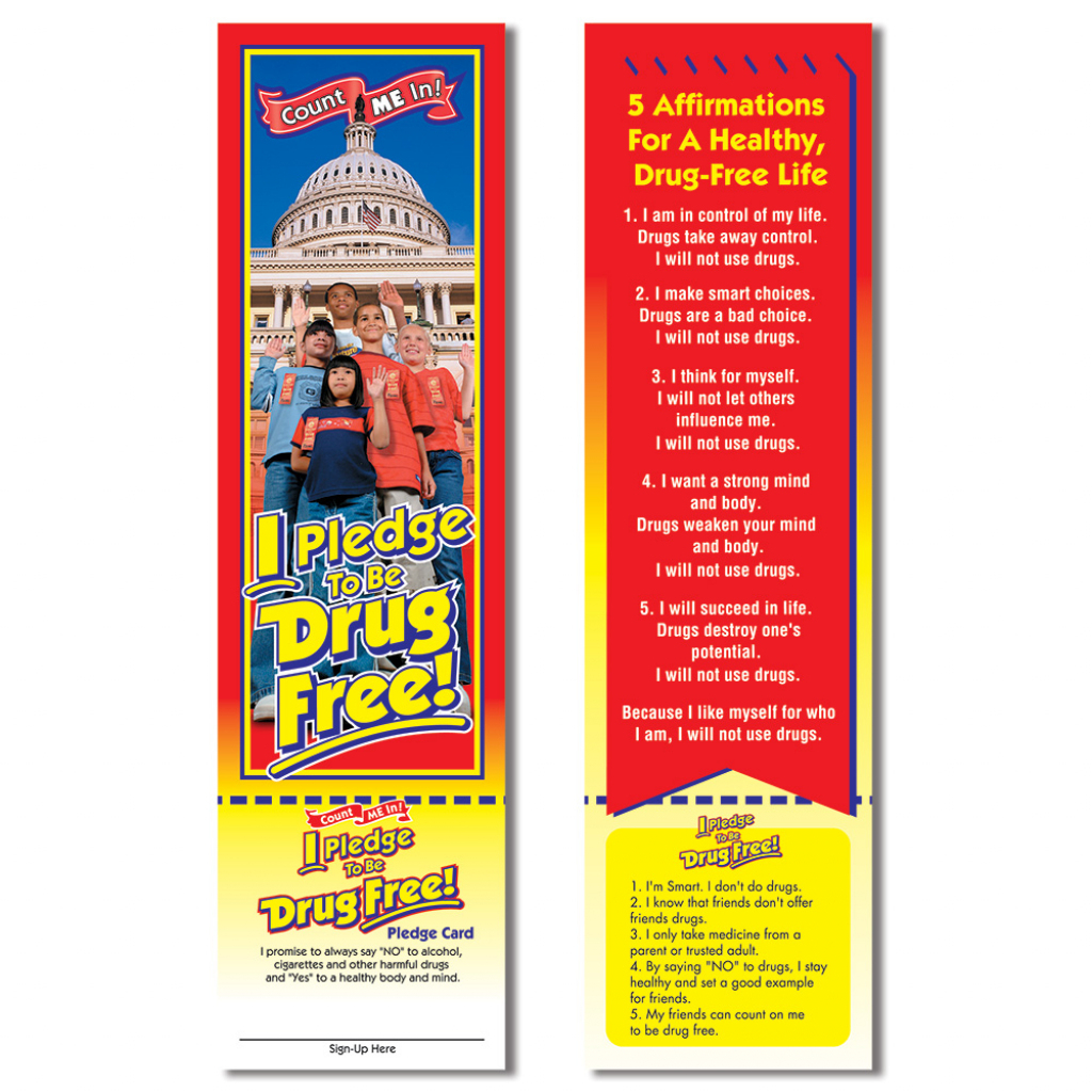 Free Printable Drug Free Pledge Cards Best FREE Printable