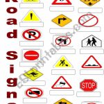 Road Signs   Esl Worksheetsuda | Printable Road Signs Flash Cards