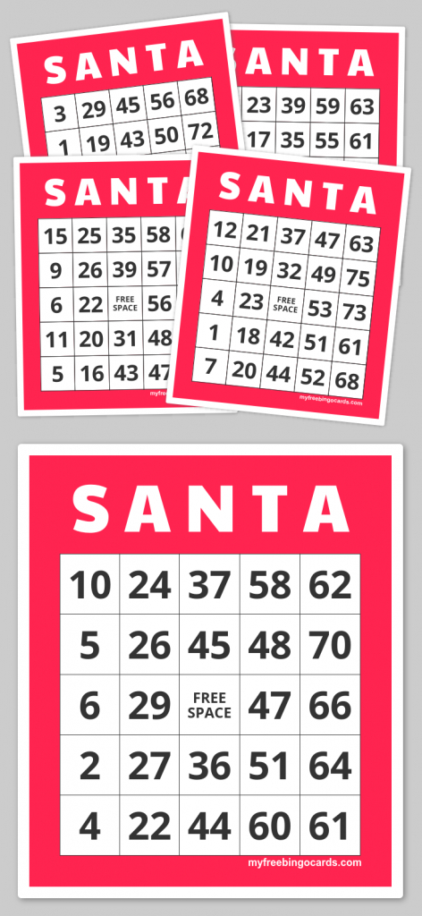 S A N T A Bingo | Teacher Fun Galore | Pinterest | Bingo Cards | Printable Bingo Cards 1 75