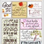 Scripture For When You Are Fearful | Bannie's Bible Journaling | Free Printable Scripture Cards