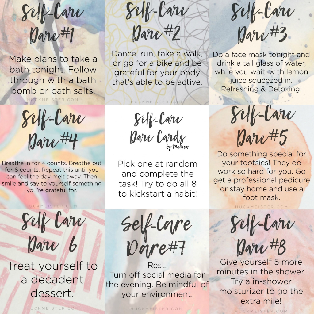 Self Care Cards Printable - Best FREE Printable