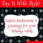 Sentiments And Greetings For Christmas Cards | Free Printable Greeting Card Sentiments