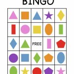 Shape Bingo Card   Free Printable   I'm Going To Use This To Teach | Free Printable Spanish Bingo Cards