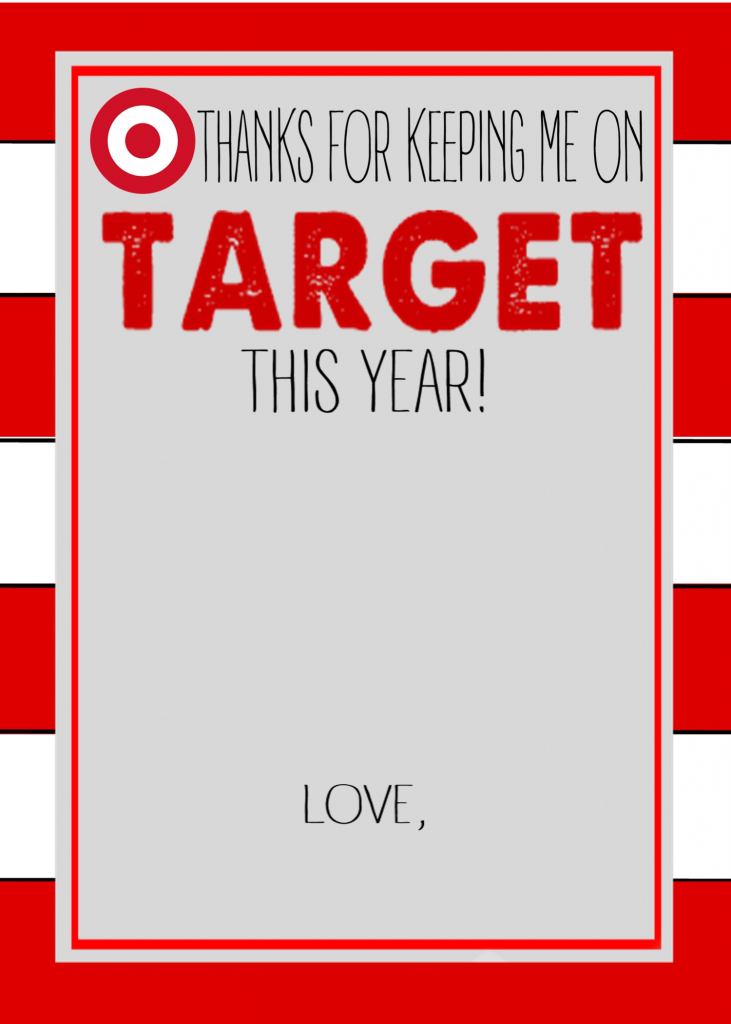 Six Instant Download Teacher Gift Card Printables - Crisp Collective | Printable Target Gift Card