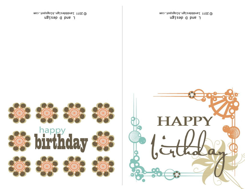Small Printable Birthday Cards | Zwonzorg | Free Printable Happy Birthday Cards For Dad