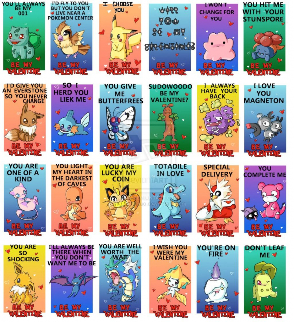 Some More Pokemon Valentines Cards | Pokémans | Pokemon Valentine | Pokemon Valentine Cards Printable