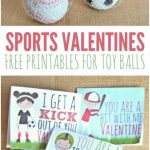 Sports Valentines Printables   Candy Free Valentine's Day Ideas | Free Printable Football Valentines Day Cards