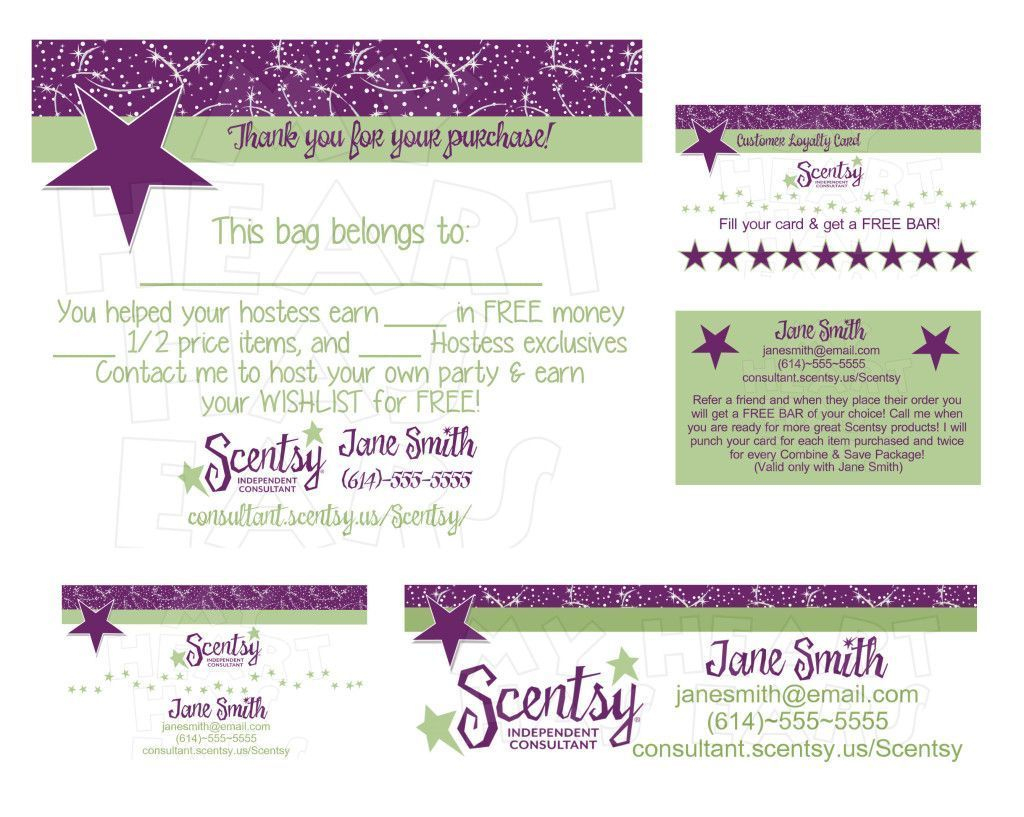 Standard Printable Scentsy Business Cards Online | Business Cards | Free Printable Scentsy Business Cards