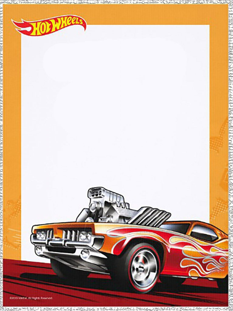 Start Revvin&amp;#039; Your Engine For Muhamad Ammar&amp;#039;s 7Th Birthday Party | Hot Wheels Birthday Cards Printable