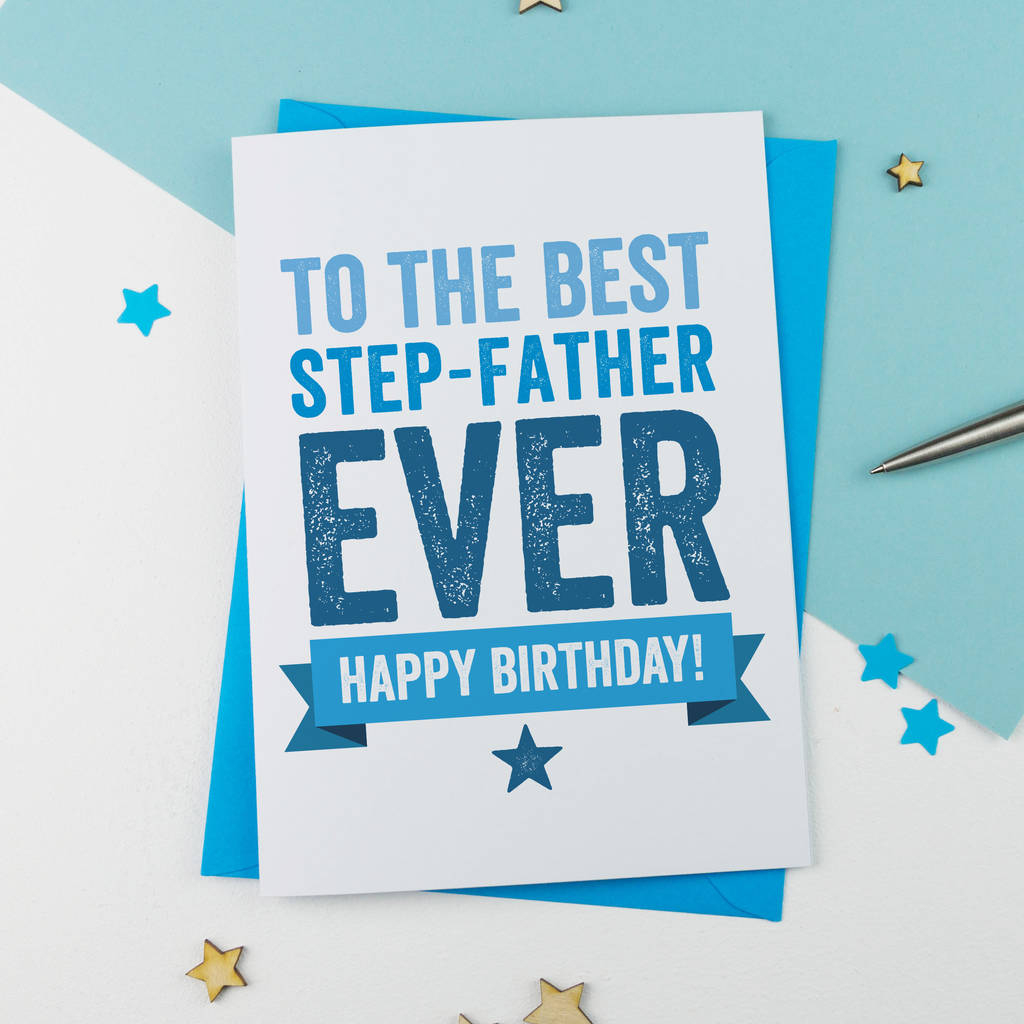 Step Father Or Step Dad Birthday Carda Is For Alphabet | Printable Father Birthday Cards