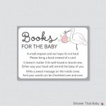 Stork Baby Shower Bring A Book Instead Of A Card Invitation Mobile | Bring A Book Instead Of A Card Free Printable
