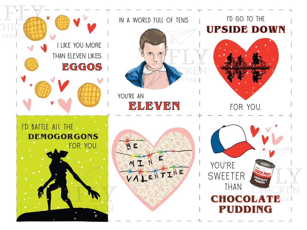Stranger Things Printable Valentine&amp;#039;s Day Cards - Funny Printable | Funny Printable Valentine Cards For Husband