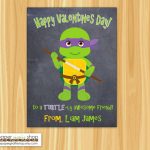Superhero Valentine Day Card For Kids | Valentines Day Classroom | Teenage Mutant Ninja Turtles Printable Valentines Day Cards