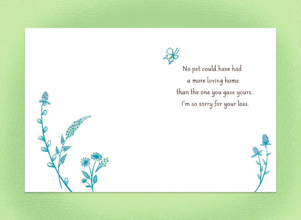 Sympathy Card For Pet Loss - Kleo.bergdorfbib.co | Free Printable Sympathy Cards For Loss Of Dog
