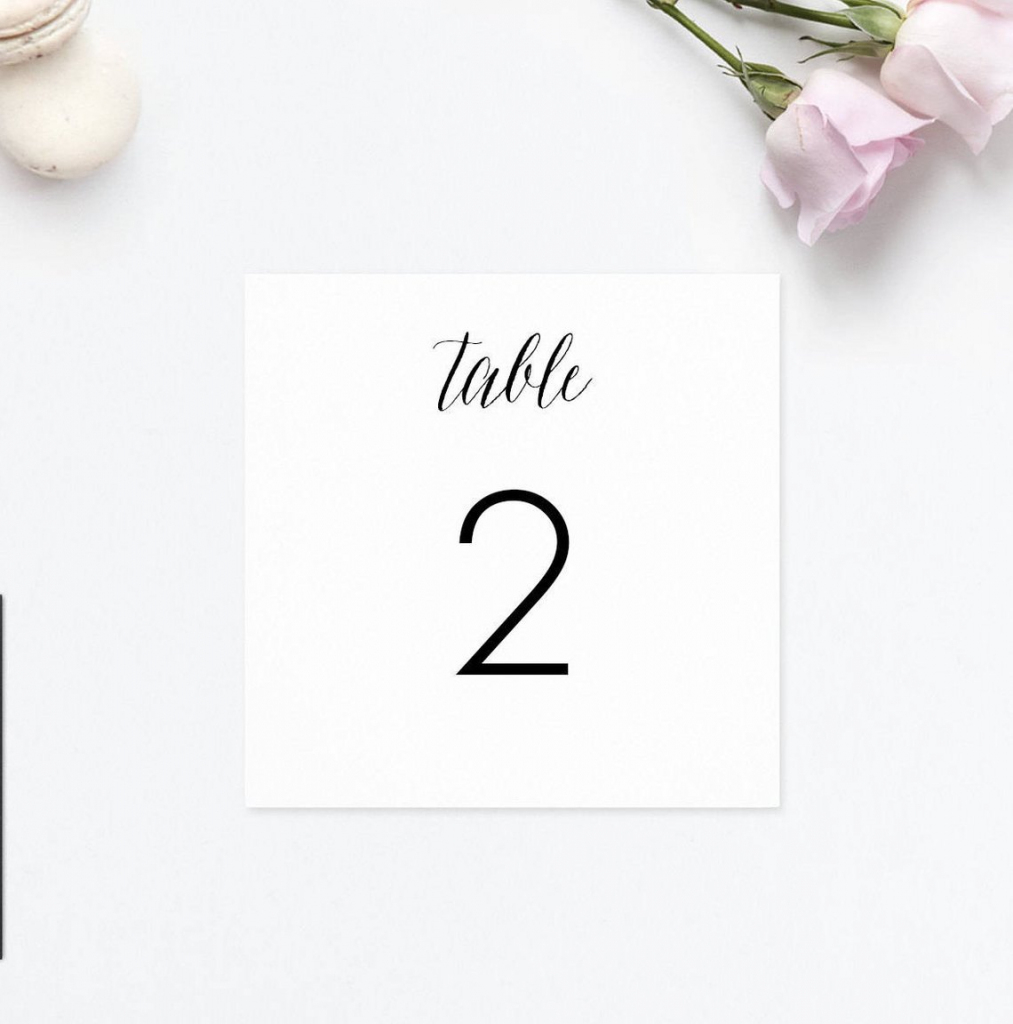 Table Numbers Wedding Printable Table Number Cards Table | Etsy | Printable Table Number Cards