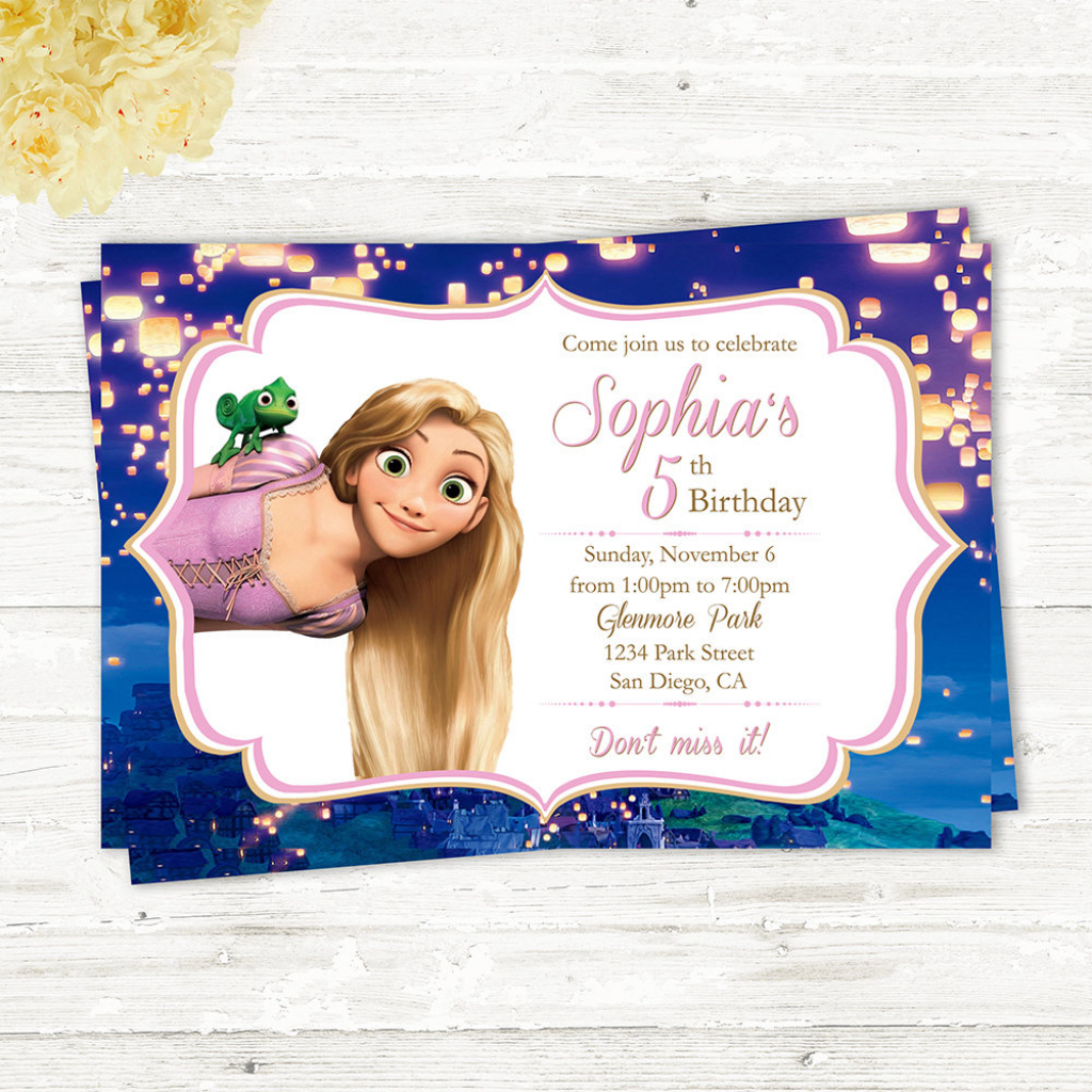 Printable Rapunzel Birthday Card | Printable Cards