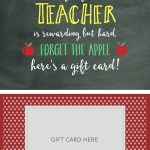 Teacher Appreciation Gift Card Holder | Gifts For Teachers | Teacher | Teacher Appreciation Gift Card Holder Printable