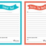Teacher Appreciation Week – Free Printable “Thank You” Notes | Free Printable Thank You Cards For Teachers