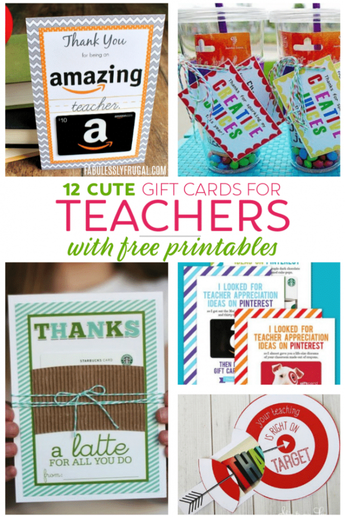 Teacher Gift Card Ideas &amp;amp; Gift Card Holder Printables - Fabulessly | Deal A Meal Cards Printable