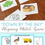 Teaching Kids To Rhyme: Rhyming Match Game (Free Printable | Rhyming Picture Cards Printable