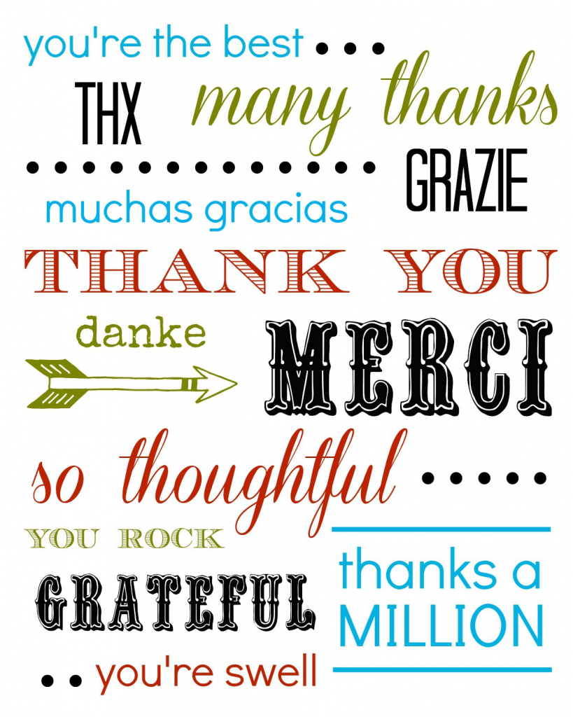 Thank You Card Free Printable | Printable Thank You Cards