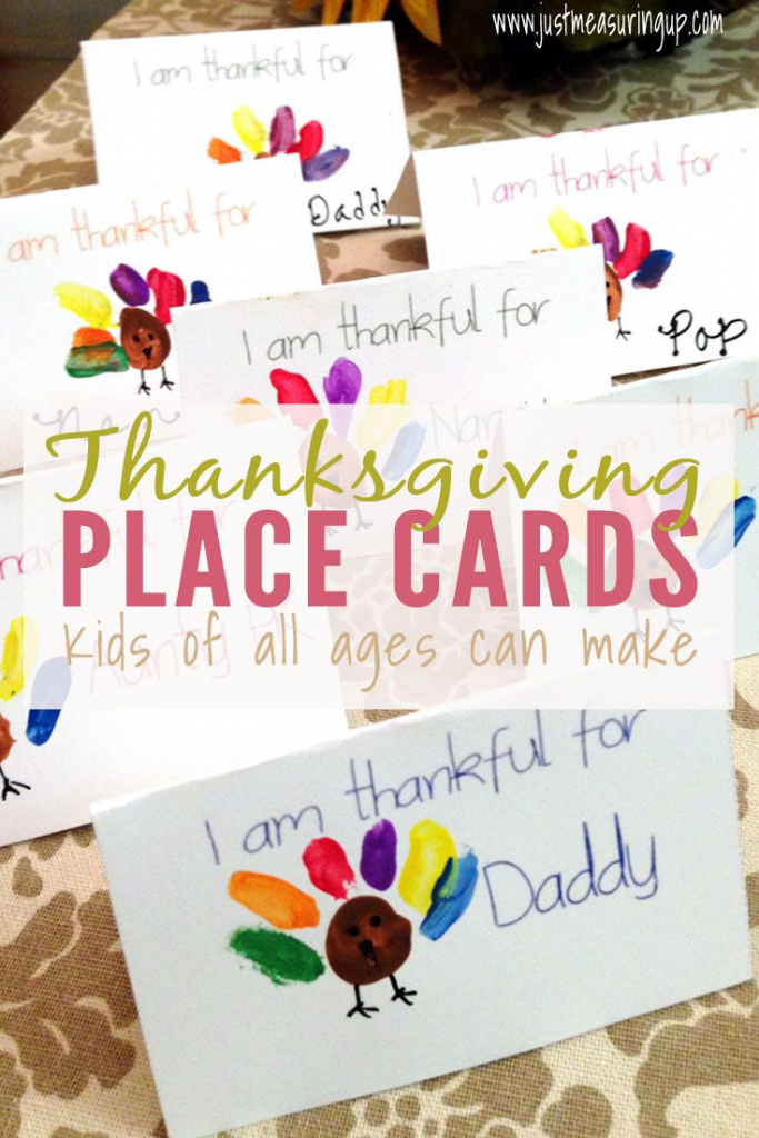 Thanksgiving Place Cards That Kids Can Make - Free Printable | Diy | Printable Thanksgiving Place Cards For Kids