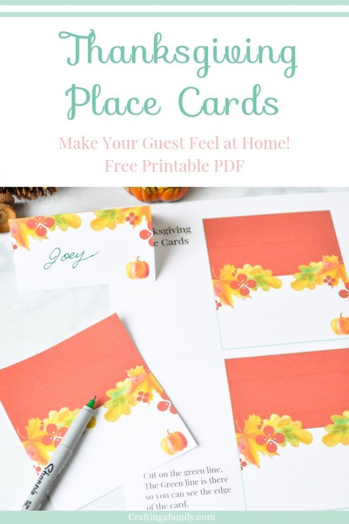 Thanksgiving Table Place Cards Free Printable | &amp;quot;the Pinterest Group | Printable Thanksgiving Place Cards For Kids