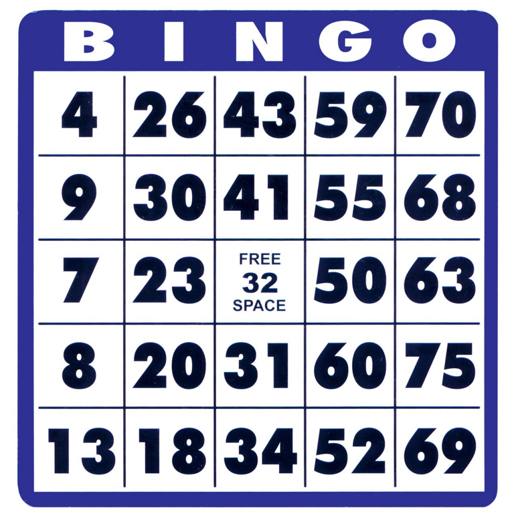 100 Free Printable Bingo Cards - Free Number Bingo For Numbers 1 30 ...