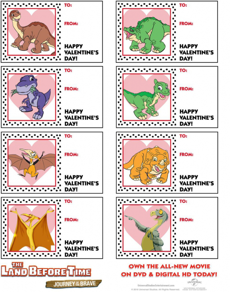 The Land Before Time Free Printable Dinosaur Valentine Cards | &amp;quot;ciao | Printable Dinosaur Valentine Cards