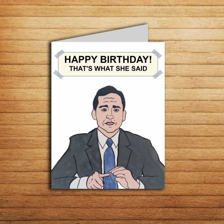 The Office Card Michael Scott Birthday Card For Boyfriend Gift | Etsy ...