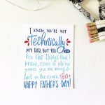 The Perfect Father's Day Card For Your Stepdad, Grandpa, Adopted Dad | Printable Step Dad Fathers Day Cards