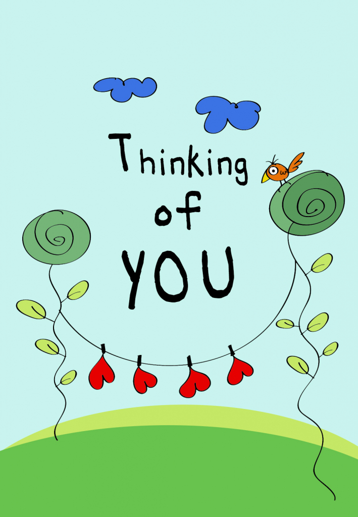 Thinking Of You - Love Card (Free) | Greetings Island | Printable Thinking Of You Cards