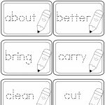 Third Grade Dolch Sight Words Tracing Flashcards | A To Z Teacher | Sight Words Flash Cards Printable