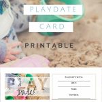 Too Cute Playdate Cards Printable! Via @ City Of Creative Dreams | Free Printable Play Date Cards