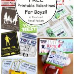 Top 10 {Free} Printable Valentines Cards For Boys! | Preschool Powol | Free Printable Football Valentines Day Cards