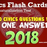 Us Citizenship Naturalization Test 2018/2019 (100 Test Questions | Us Citizenship Flash Cards Printable
