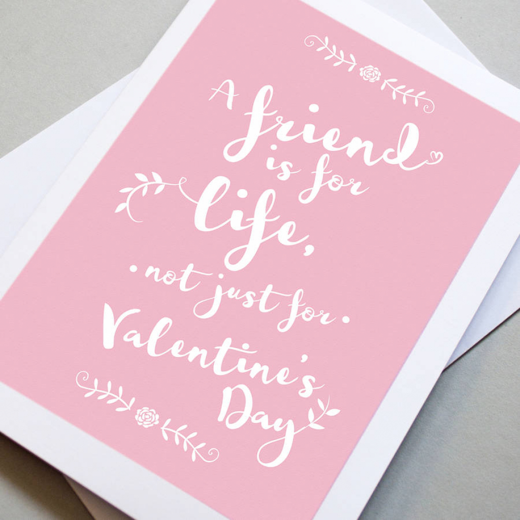 Valentines Day Card For Friends. Valentines Day Friendship Cards | Printable Valentines Day Cards For Best Friends