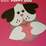 Valentine's Day Puppy Dog Card With Free Printable Template   Simple | Make Your Own Printable Valentines Card