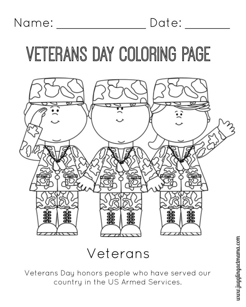 Veteran&amp;#039;s Day Printable Coloring Page | Girl Scouts | Veterans Day | Veterans Day Free Printable Cards