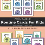 Visual Schedule   Free Printable Routine Cards   Natural Beach Living | Free Printable Schedule Cards