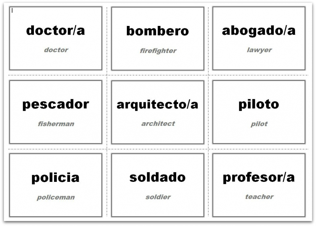 Vocabulary Flash Cards Using Ms Word | Custom Flash Cards Printable