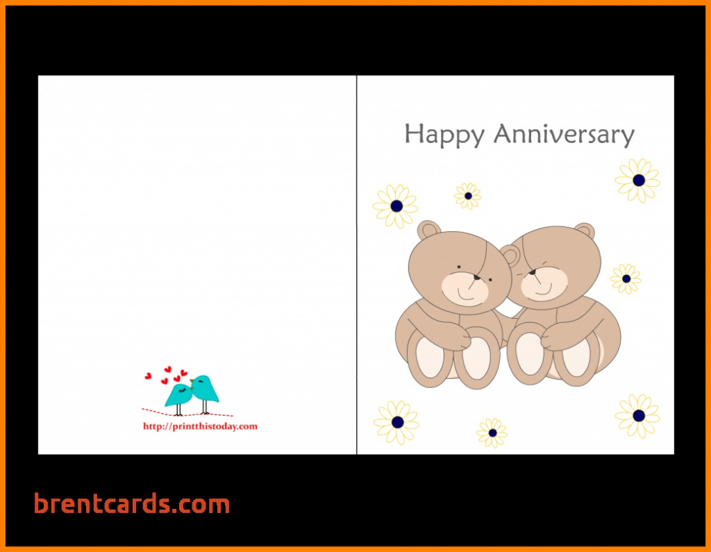 Wedding Anniversary Card Template - Canas.bergdorfbib.co | Anniversary Cards Printable For Parents