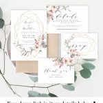 Wedding Invitation Kit Invite Template 100% Editable Unlimited Diy | Free Printable Enclosure Cards