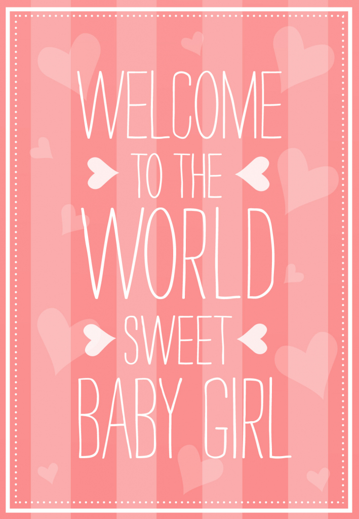 Welcome To The World - Baby Shower &amp;amp; New Baby Card | Greetings Island | Baby Greeting Cards Printable