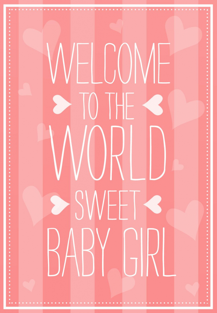 Welcome To The World - Free Baby Shower &amp;amp; New Baby Card | Greetings | Free Printable Welcome Cards