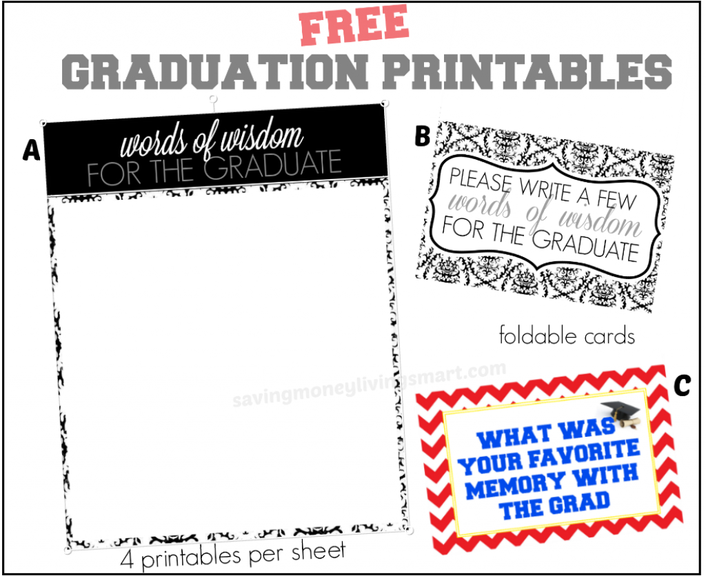 Free Printable Graduation Advice Cards Best FREE Printable