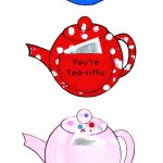 You're Tea Riffic Teapot Craft   Free Printable Teapot Template | Teapot Mother&#039;s Day Card Printable Template